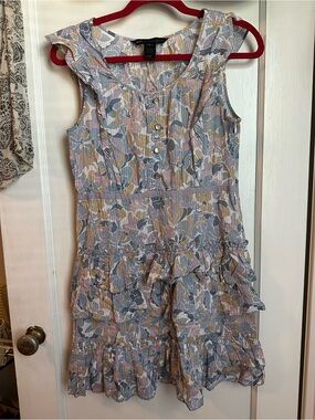 Marc by Marc Jacobs Multicolor Watercolor Floral Top in Pastel Hues